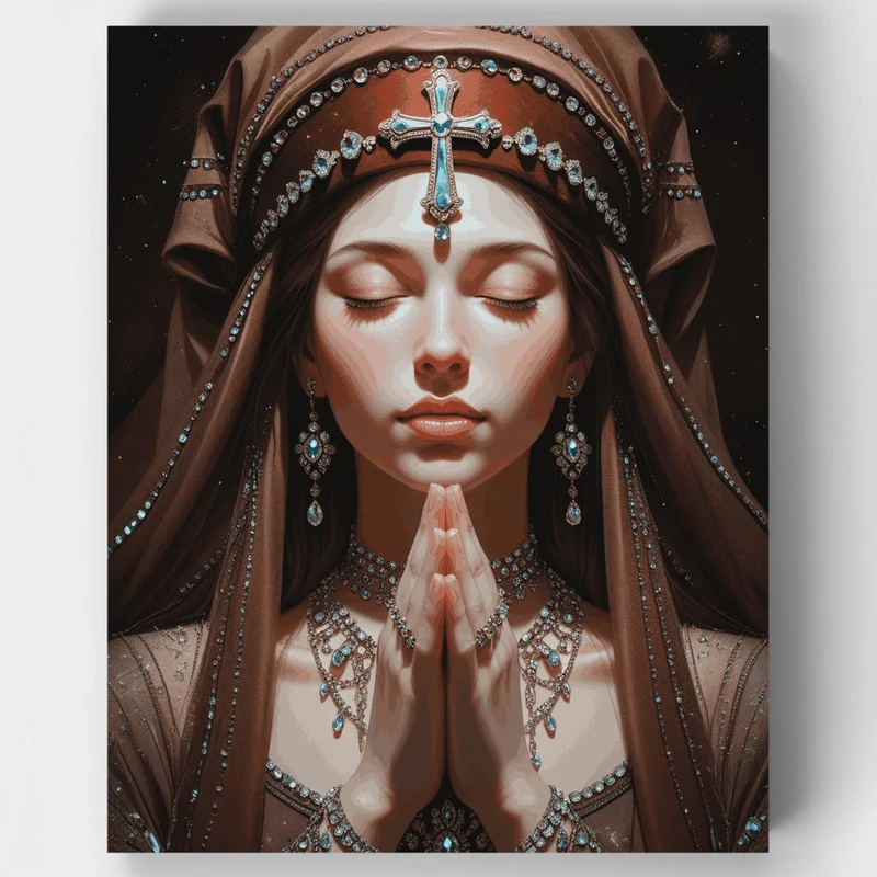 Divine Prayer - Paint by Numbers Kit