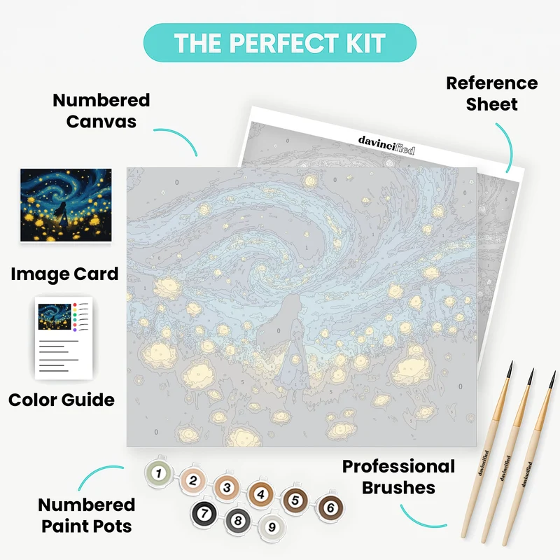 Starry Night Dreamer - Paint by Numbers Kit