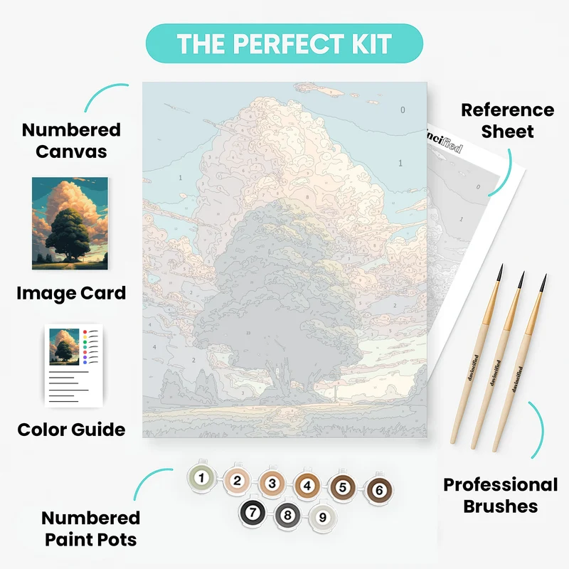 "The Tree of Calm: Relax and Color with LofiArtLoft’s Art Kit"