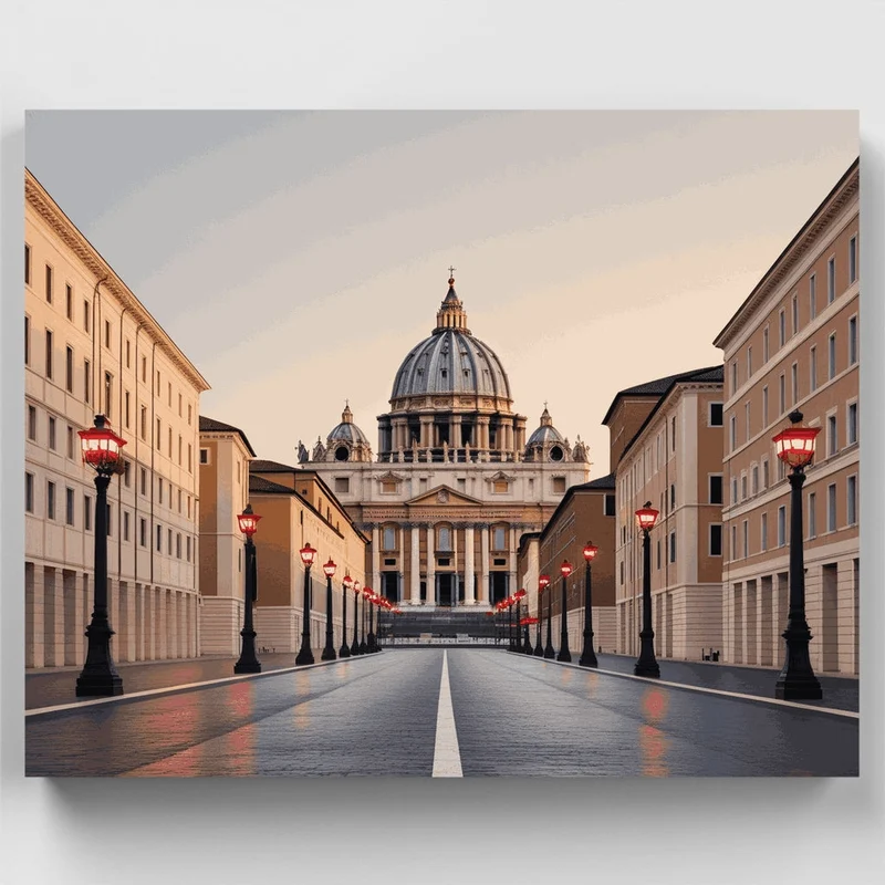 St. Peter's Basilica - Paint by Numbers Kit