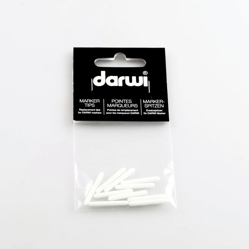 DARWI Tex Glitter nadomestne konice za tekstil 2 mm – 10 kosov
