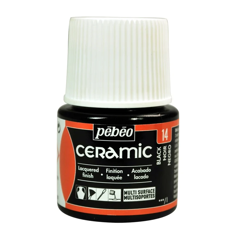 Pebeo - Ceramic Paint 45 Ml Black