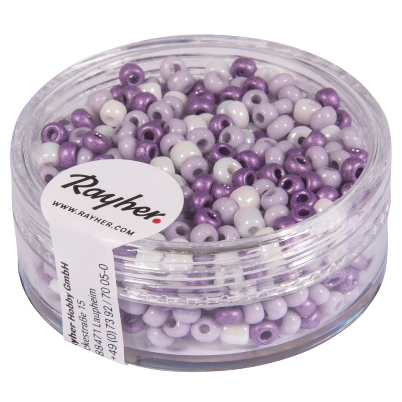 Rocailles, 2,6 mm perlmutt mix
