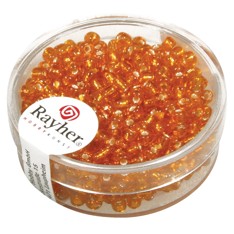 Rocailles, 2,6 mm mit Silbereinzug