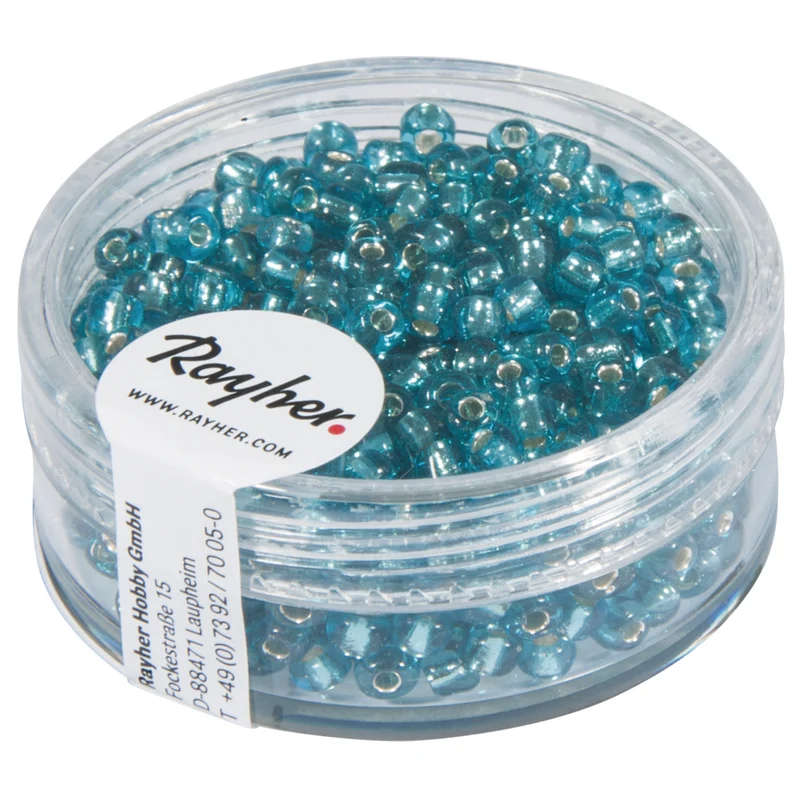 Rocailles, 2,6 mm mit Silbereinzug
