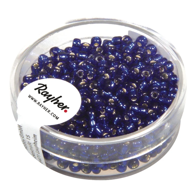 Rocailles, 2,6 mm mit Silbereinzug