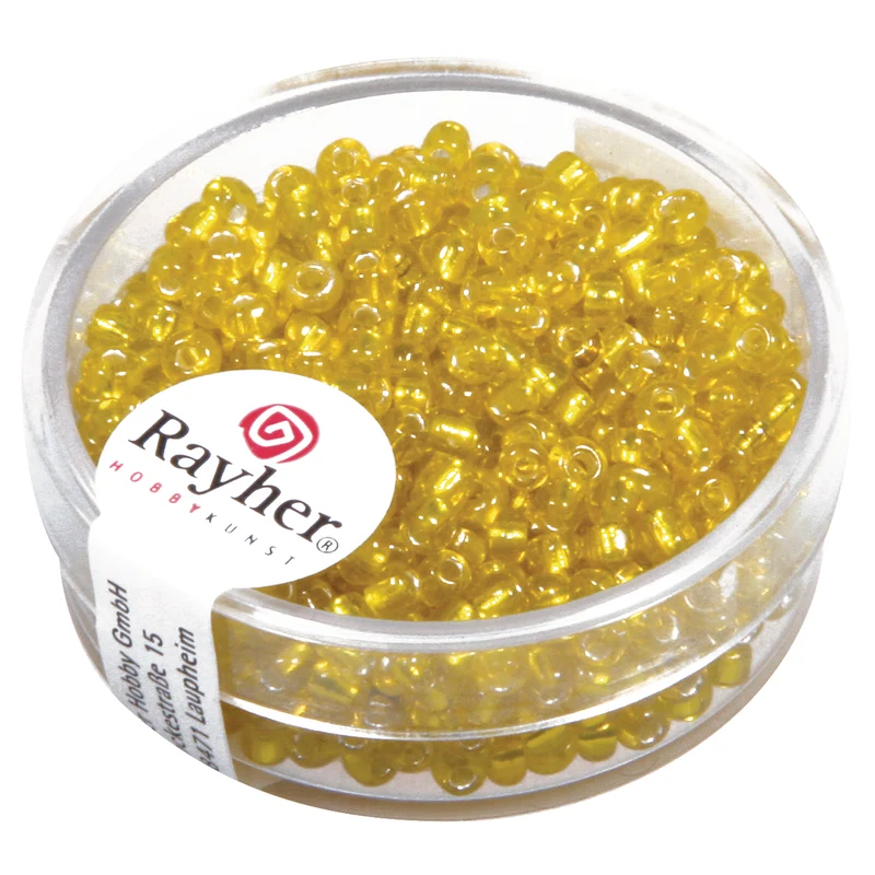 Rocailles, 2,6 mm mit Silbereinzug