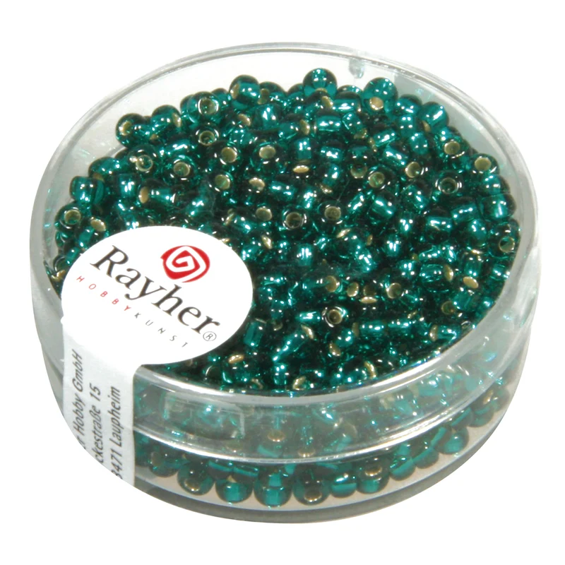 Rocailles, 2,6 mm mit Silbereinzug