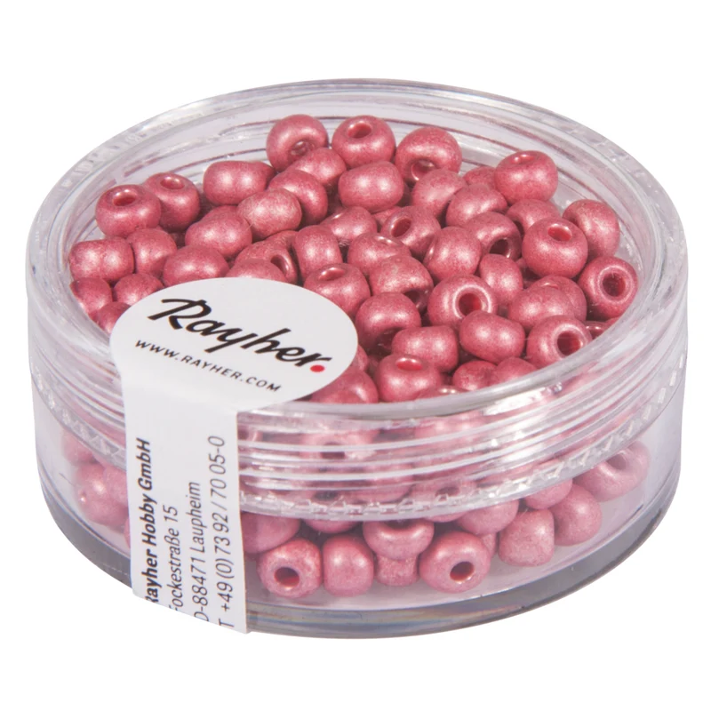Rocailles, 4 mm Metallic matt