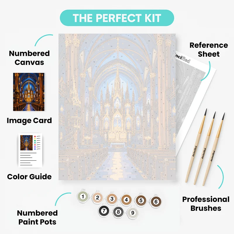Notre-Dame Basilica Altar - Paint by Numbers Kit