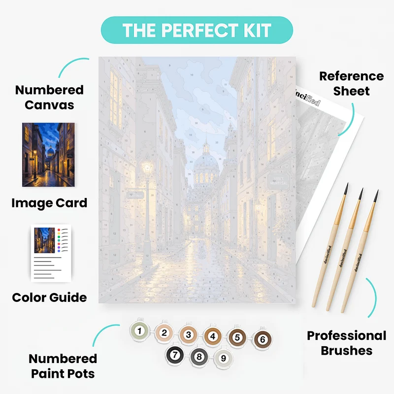 Rue Saint-Paul Twilight - Paint by Numbers Kit