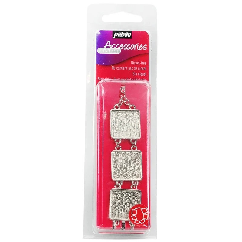 Pebeo - Fantasy Metal Jewellery - Square Bracelet