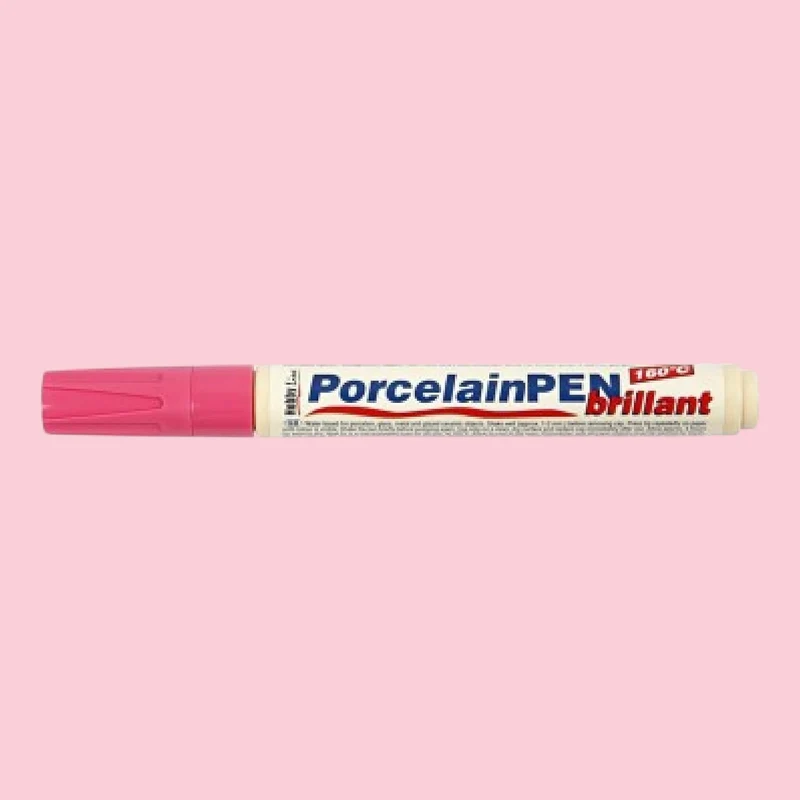 Kreul Porcelain PEN Brillant, Rosa , 2-4 mm, zum Einbrennen