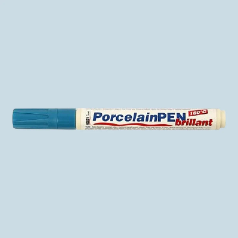 Kreul Porcelain PEN Brillant, Hellblau, 2-4 mm, zum Einbrennen