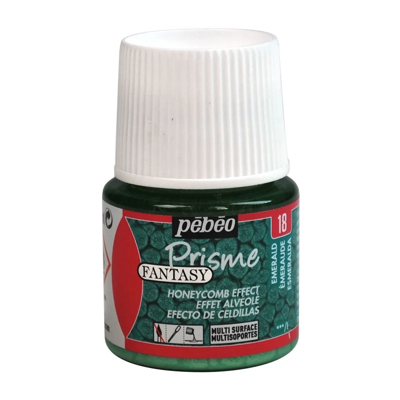 Pebeo - Fantasy Prisme - Honeycomb Effect - Emerald - 45ml