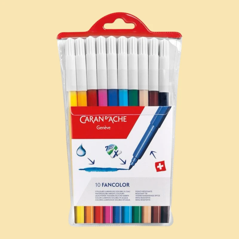 Caran dAche Fancolor Filzstift 10er Farben Set
