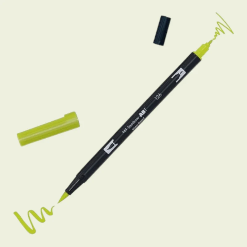 Tombow ABT Dual Brush Pen 126 light olive