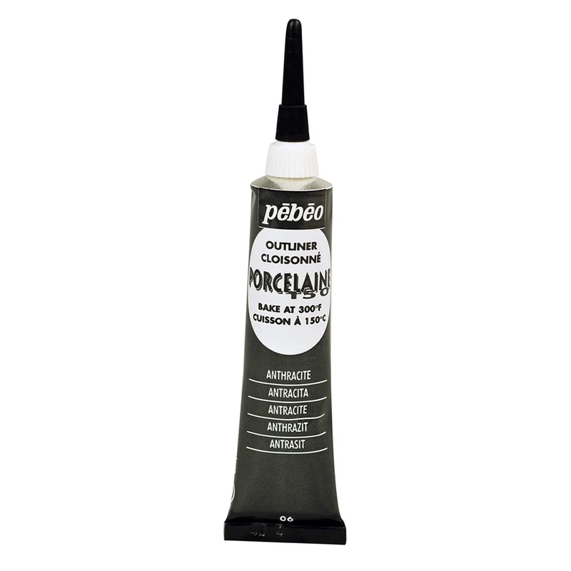 Pebeo - Porcelaine 150 Outliner 20ml Anthracite Black