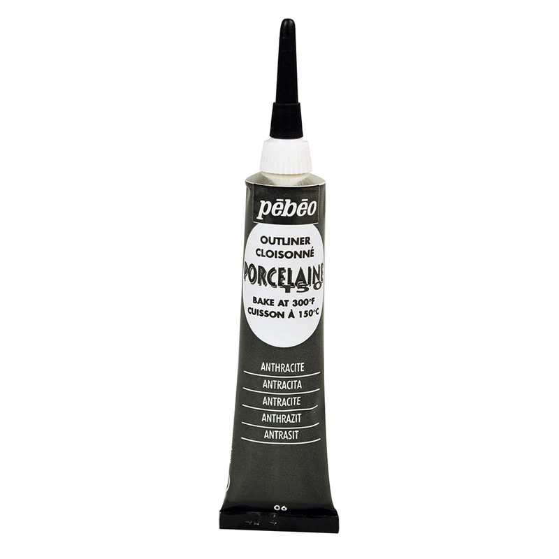 Pebeo - Porcelaine 150 Outliner 20ml Anthracite Black