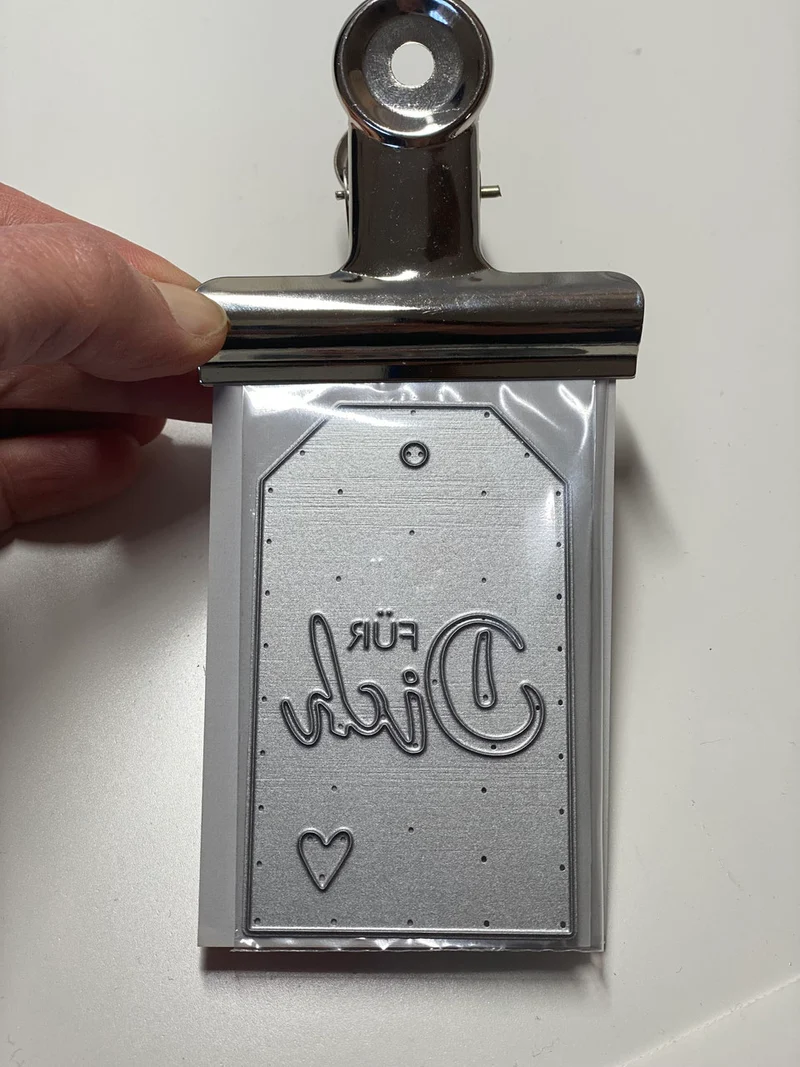 Stanzschablone Paketanhänger / Schild