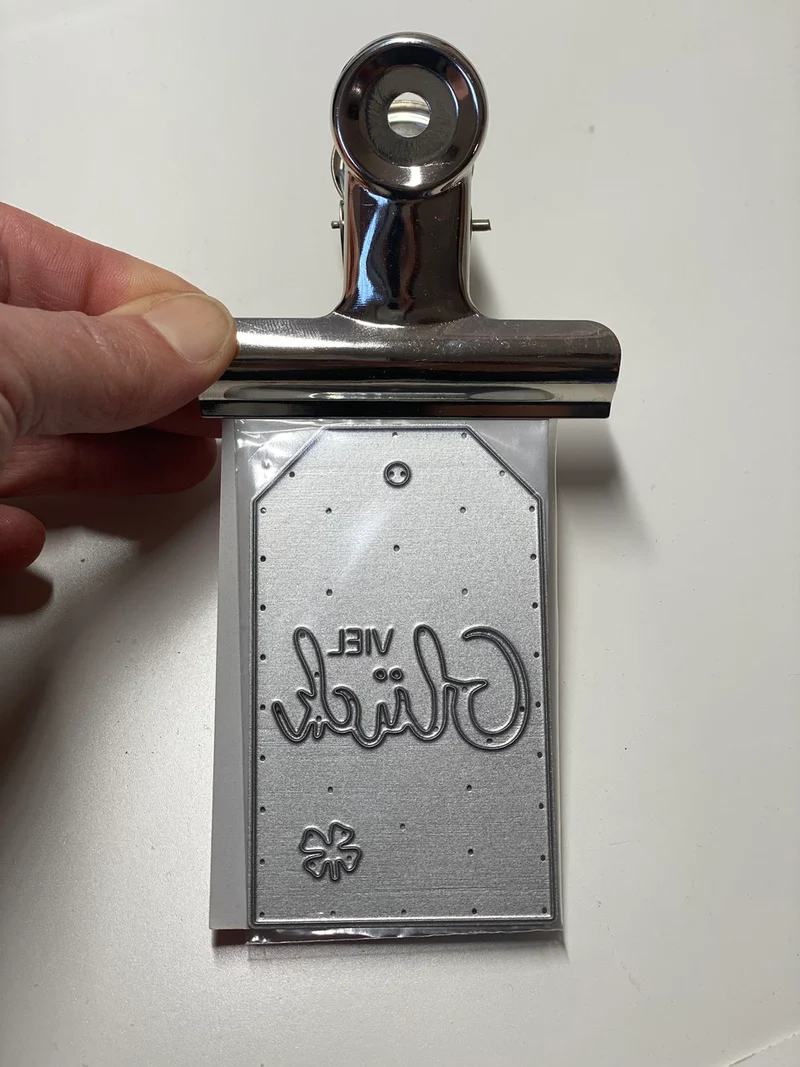 Stanzschablone Paketanhänger / Schild