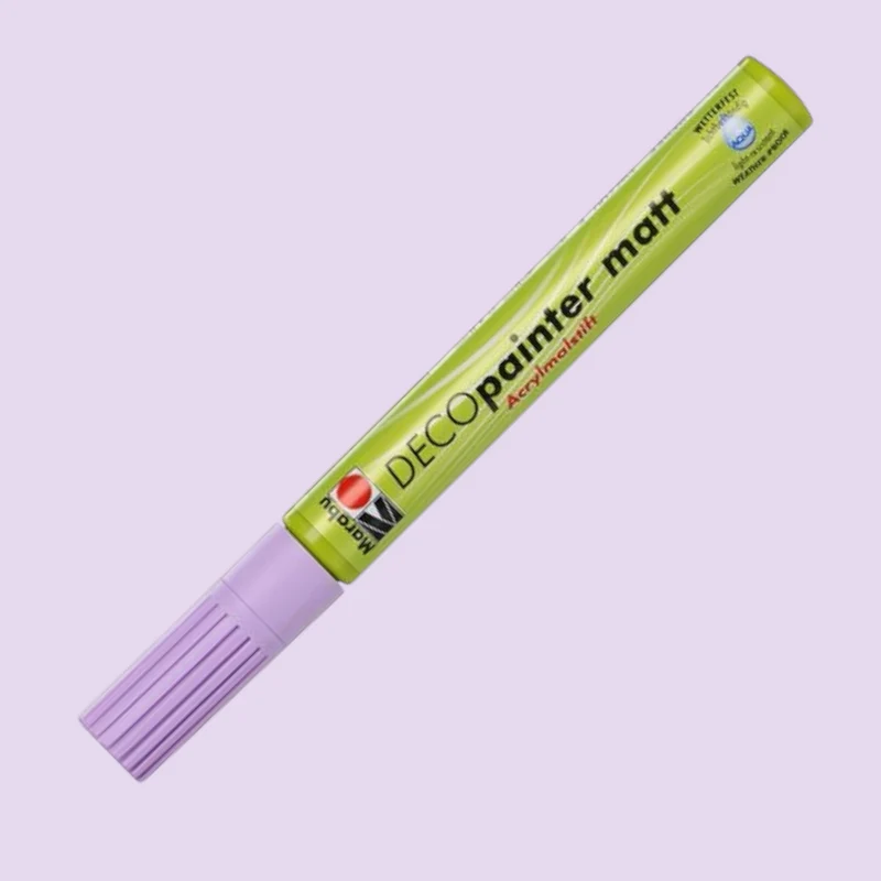 Marabu Deco Painter Acrylmarker Pastell Lila– Matt 2-4 mm