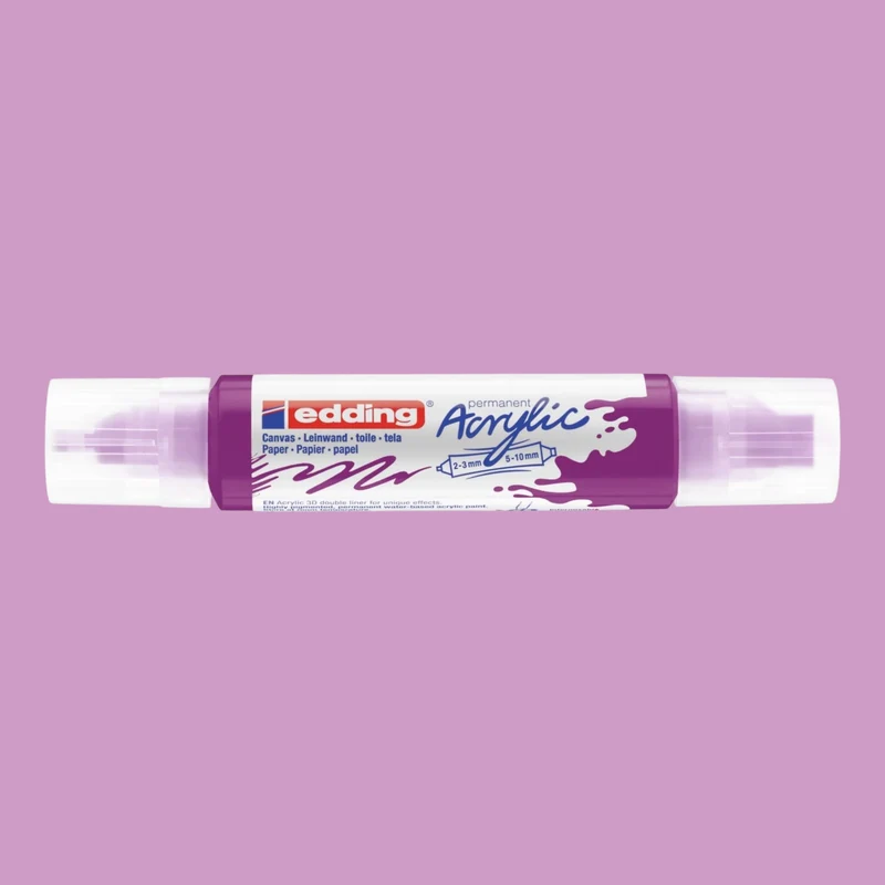 Edding 5400 Acryl 3D Double Liner Beere 910, Tubenspitze 2-3 mm . 5-10 mm
