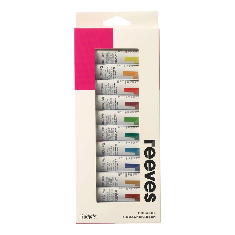 Reeves - Fine Gouache - 12 Piece Set
