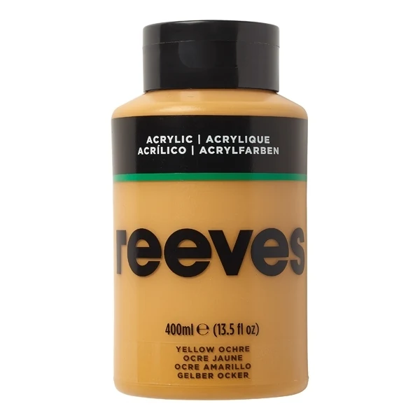 Reeves - Yellow Ochre - Fine Acrylic - 400ml