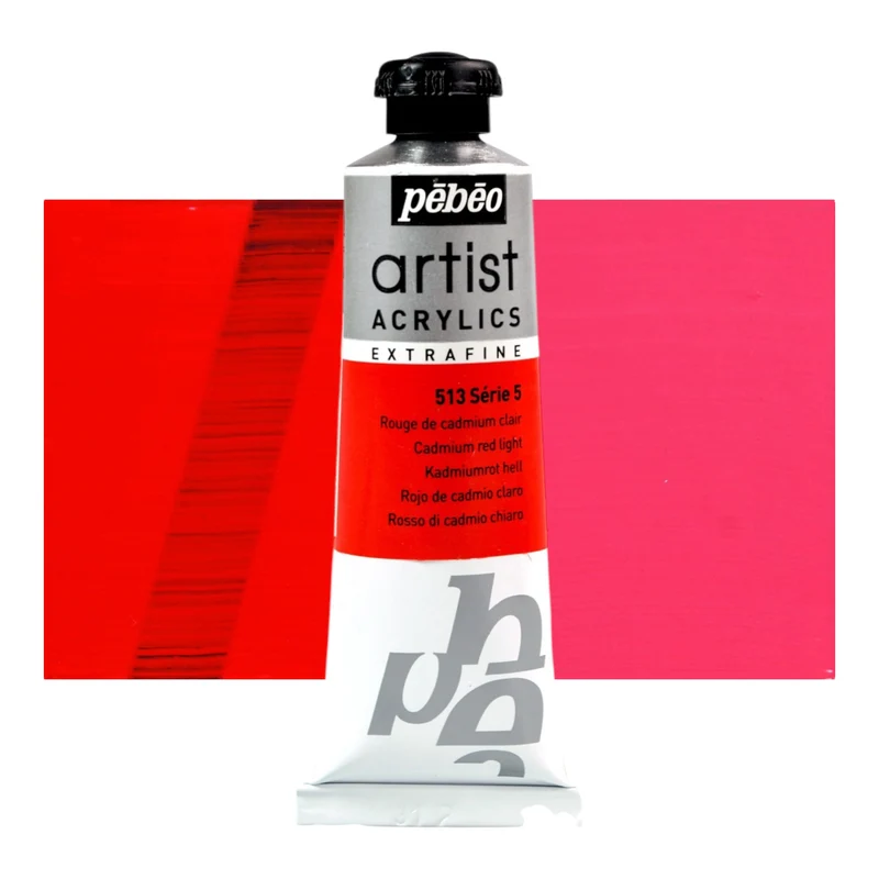 Pébéo Artist Acrylics Rouge De Cadmium Clair 513 Serie 5