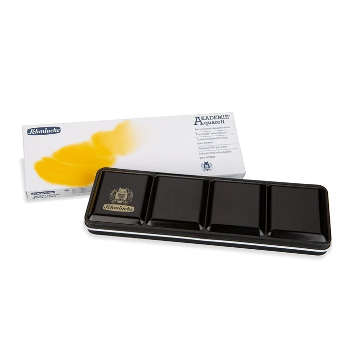 Schmincke AKADEMIE Watercolor Set, 12 Half Pans