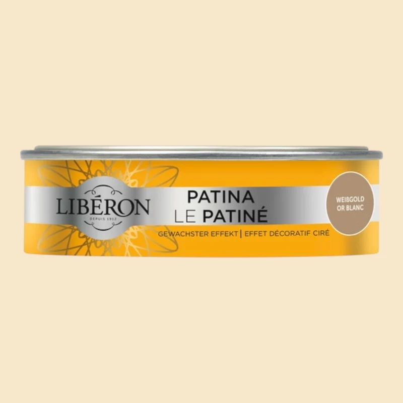 Liberon Patina Holzmöbelfarbe Weissgold 150 ml