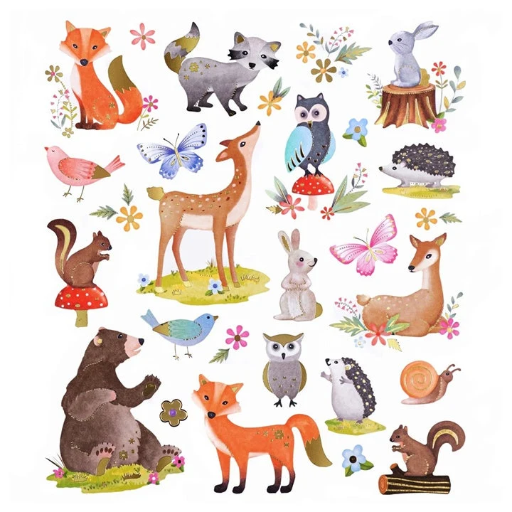 Stickers | Forest Animals, 28 pcs