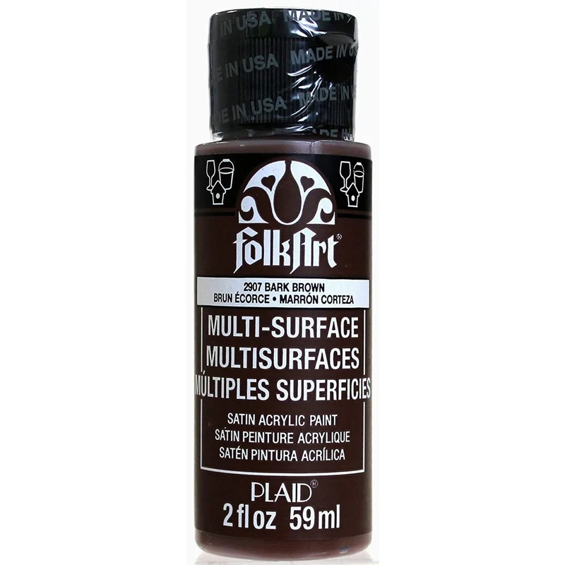 FolkArt - Multi-Surface Acrylic Paint - 2oz - Bark Brown