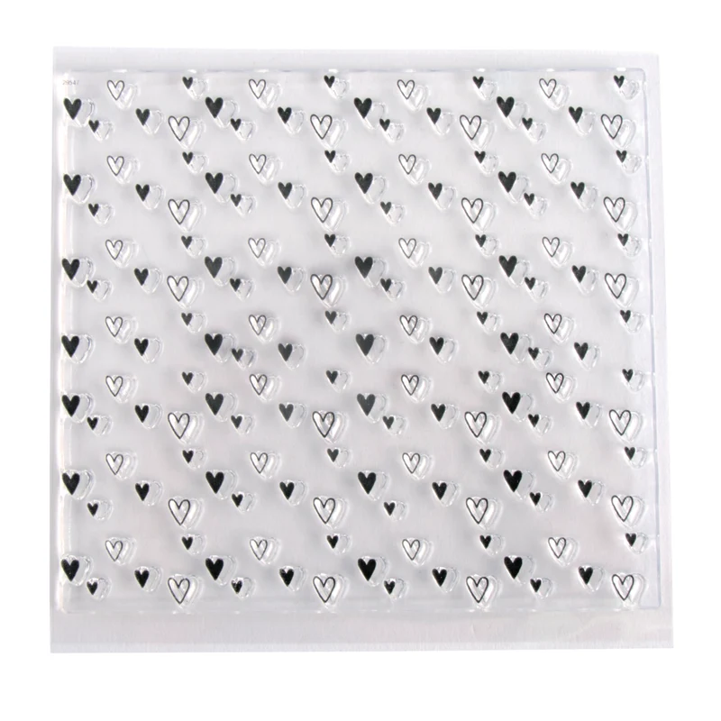 Siliconstempel Hintergrund Herzchen
