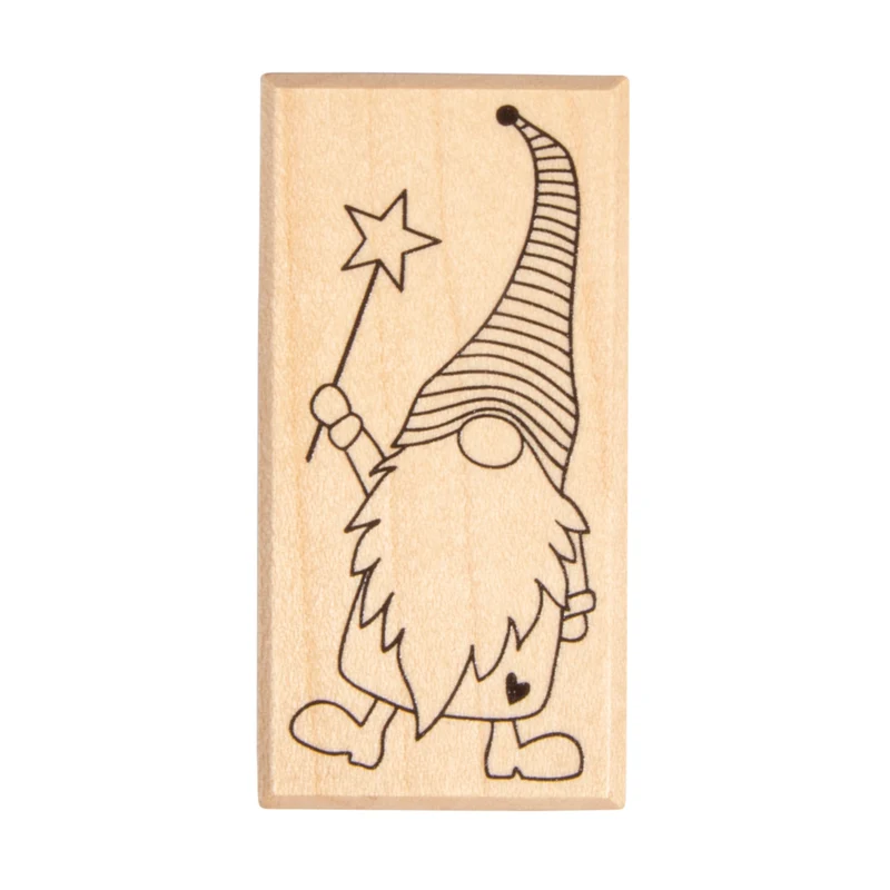 Stempel Wichtel mit Stern