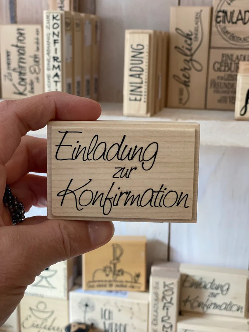 Stempel Einladung zur Konfirmation