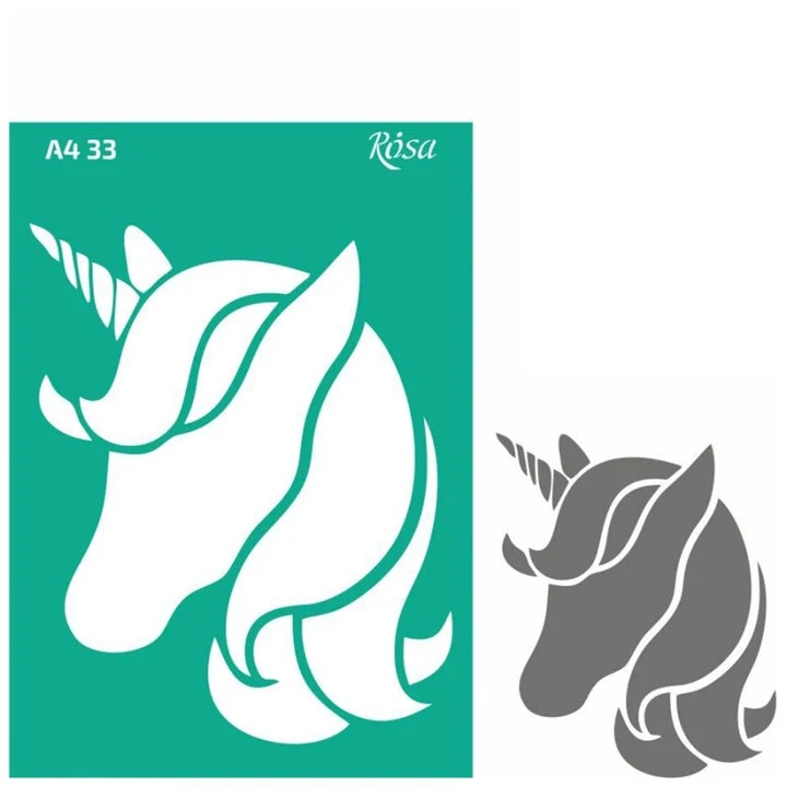 Rosa Talent Self-Adhesive Stencil A4, Pattern No. 33