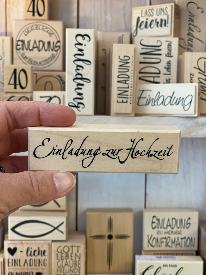 Stempel Einladung zur Hochzeit