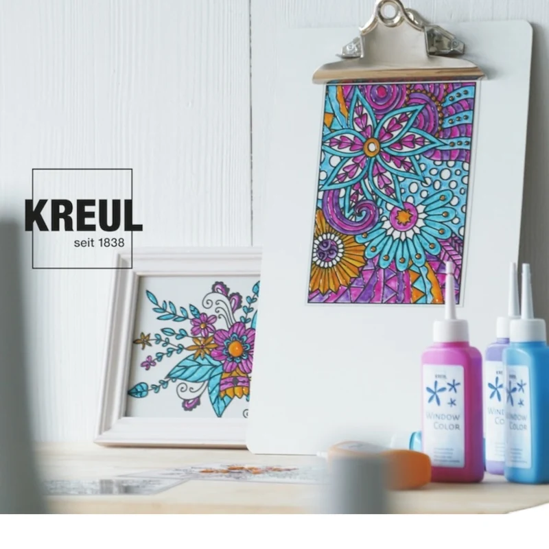 Kreul Window Color Konturenfarbe, 80 ml, Silber