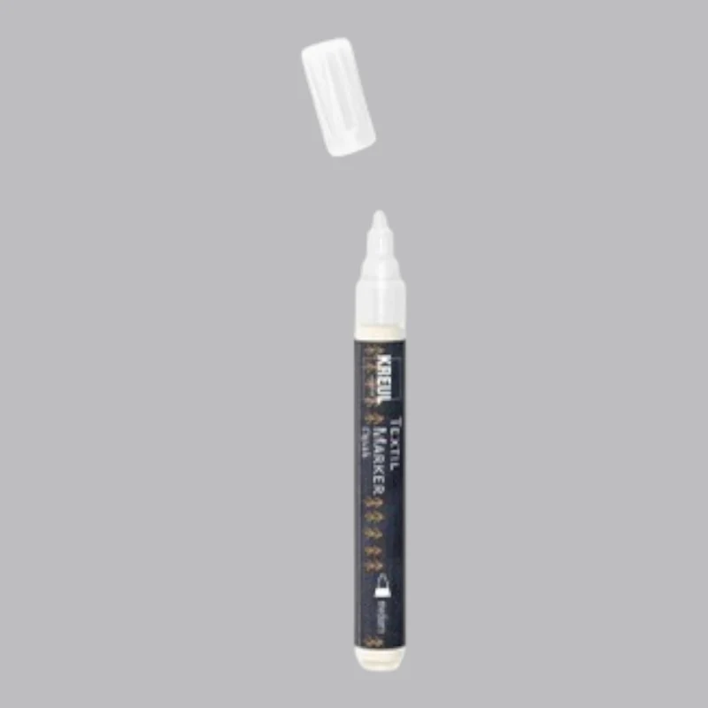 Kreul Textil Marker Opak, Weiss , 2-4 mm