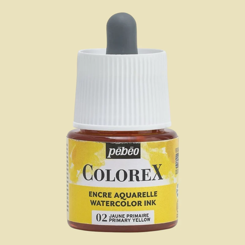 Pebeo Colorex Inks - Primary Yellow, 45 ml