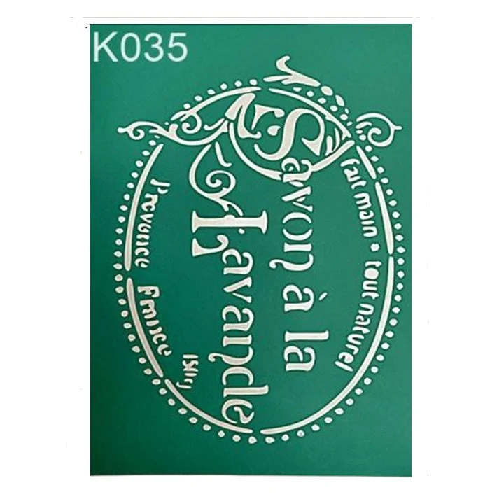 Self-Adhesive Stencil Savon a la lavande 19.5 x 15 cm