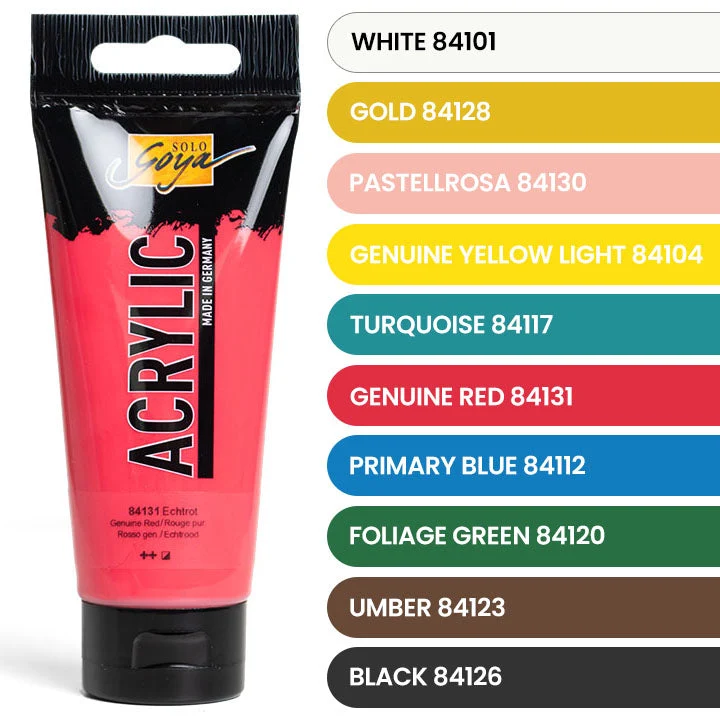 Solo Goya Acrylic Paints - ARTMiE Gold Matches | Set of 10 x 100 ml