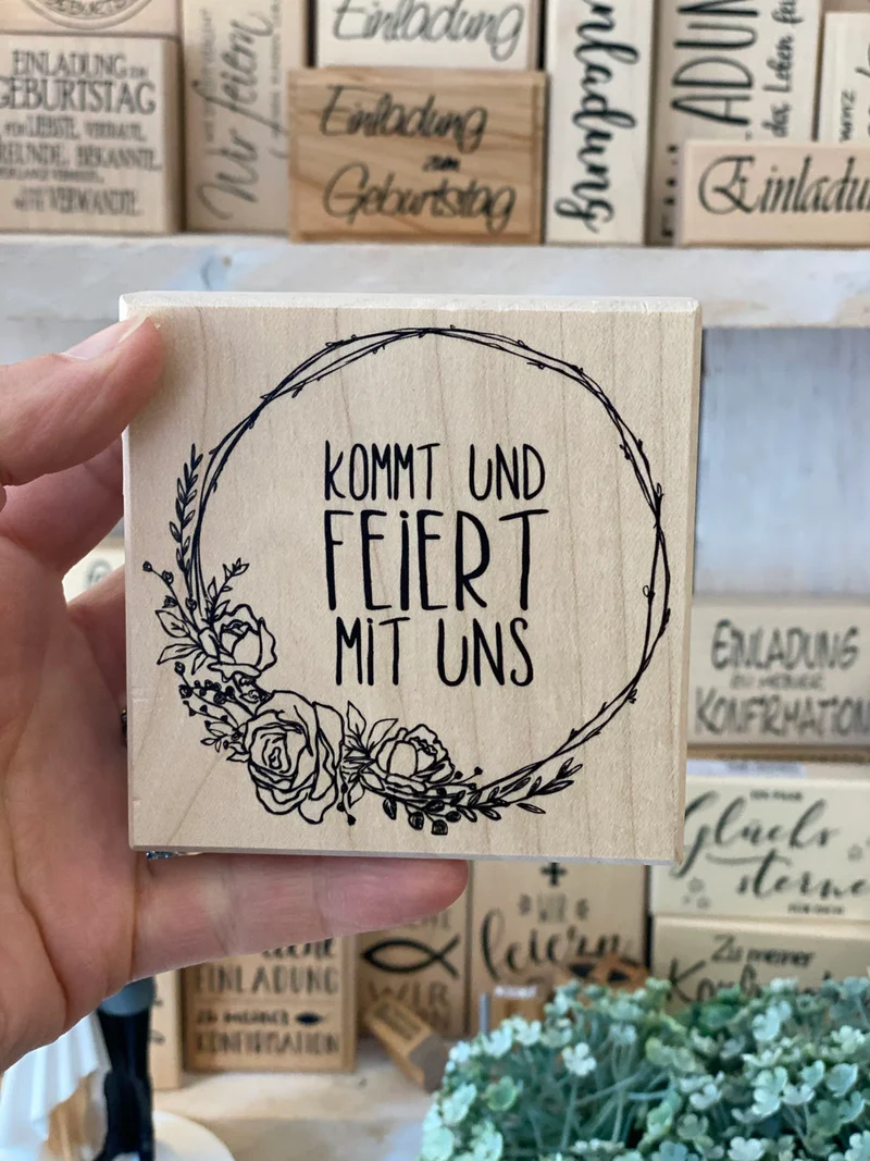 Stempel Kommt und Feiert mit uns