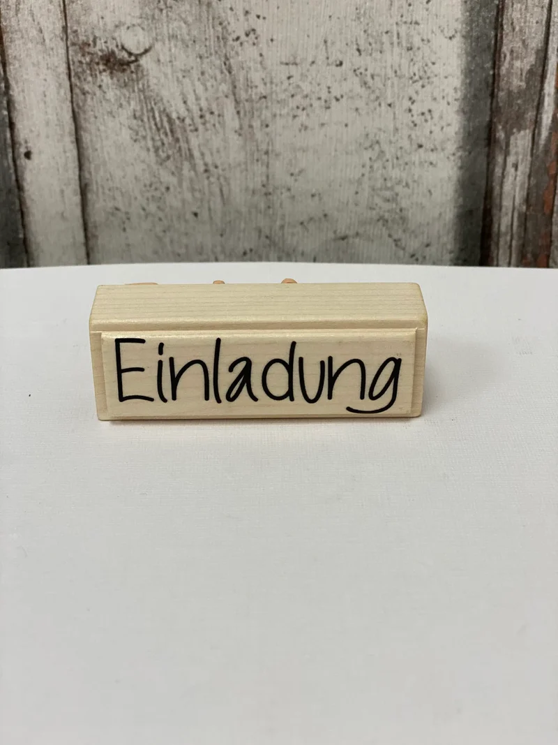 Stempel Einladung