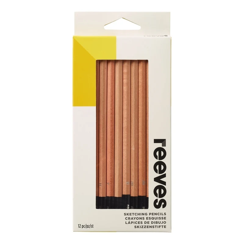 Reeves - 12 Sketching Pencils 4H 3H 2H H F HB B 2B 3B 4B 5B 6B