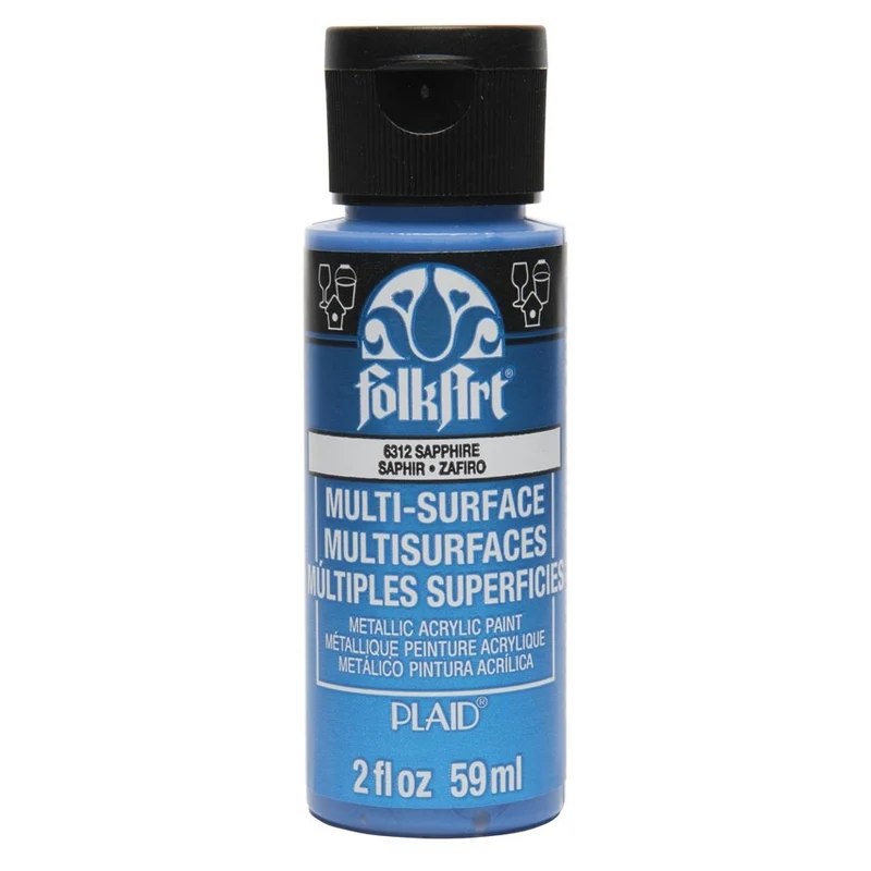 FolkArt - Multi-Surface Acrylic Paint - 2oz - Met Sapphire