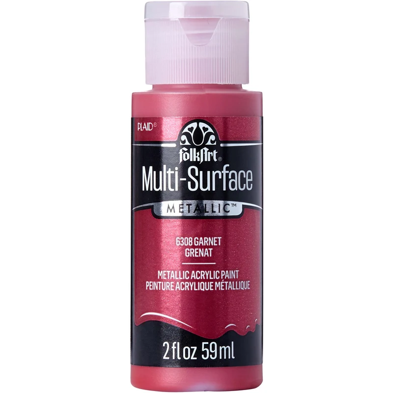 FolkArt - Multi-Surface Acrylic Paint - 2oz - Met Garnet