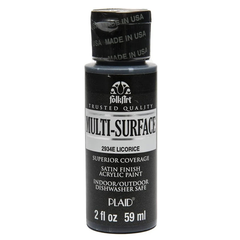 FolkArt - Multi-Surface Acrylic Paint - 2oz - Licorice